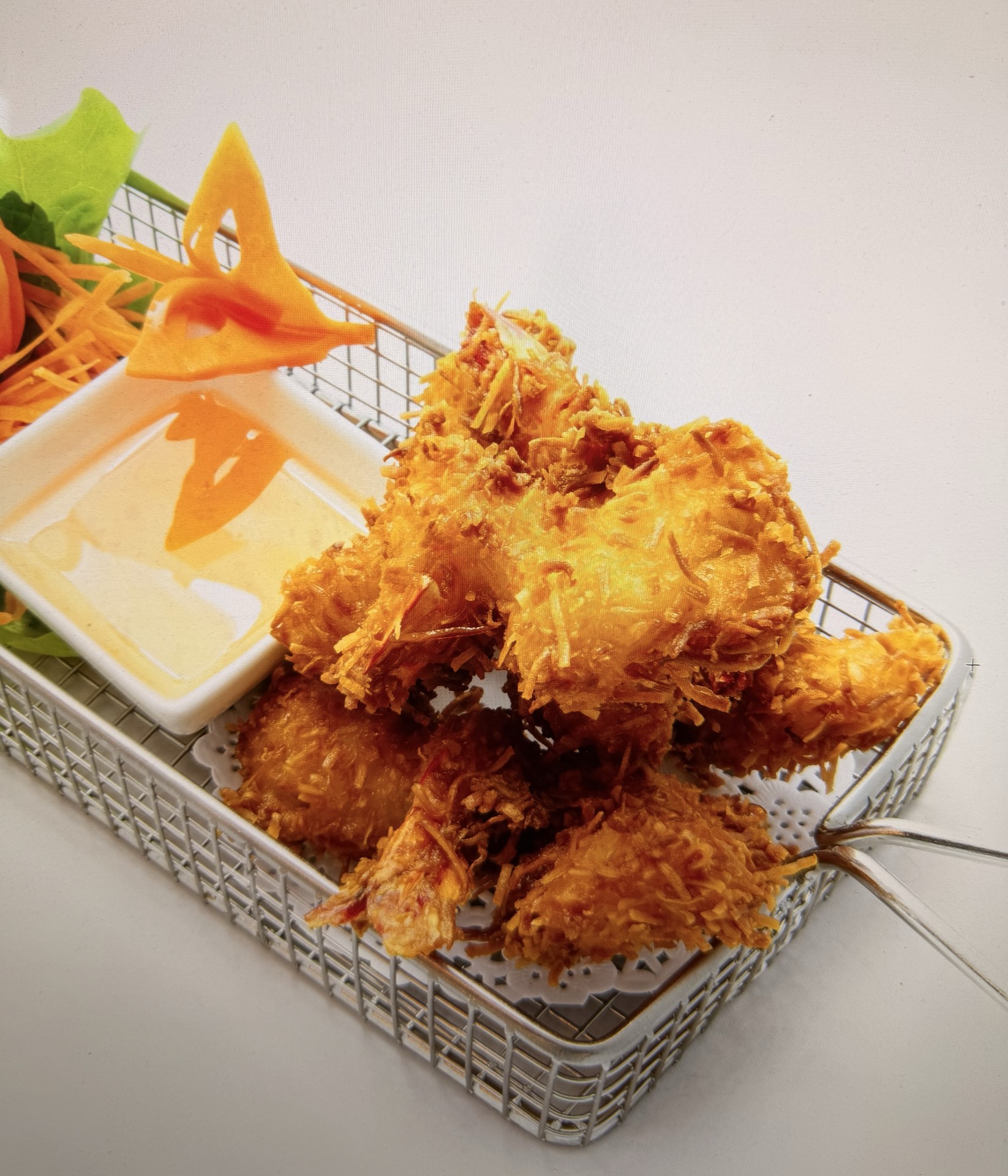 Coconut prawns