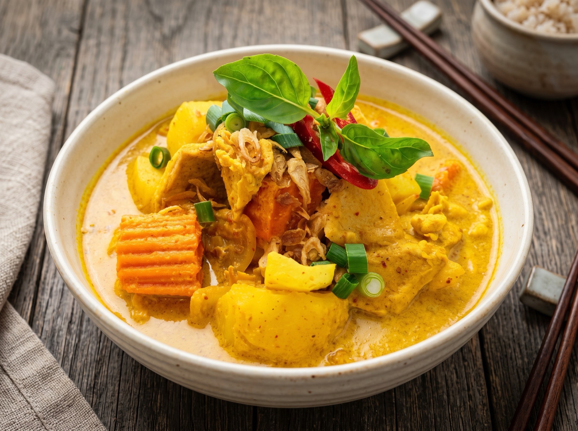 Thai food prepared at Thai Palate